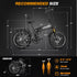 Vitilane I7 Pro 3.0 Folding Full Suspension Bicicletta elettrica GARANZIA ITALIANA
